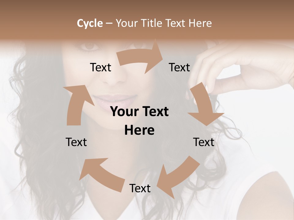 Hair Girl Inside PowerPoint Template