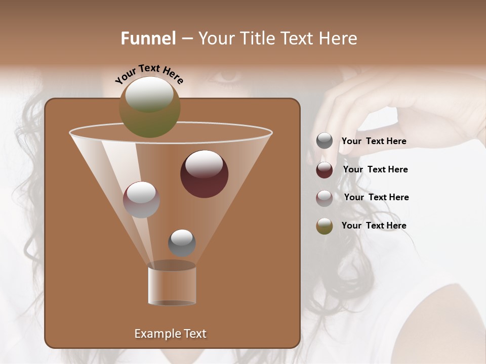 Hair Girl Inside PowerPoint Template