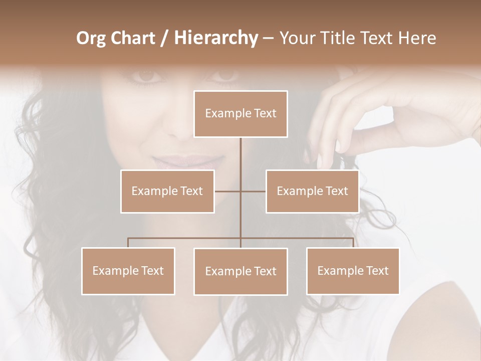 Hair Girl Inside PowerPoint Template