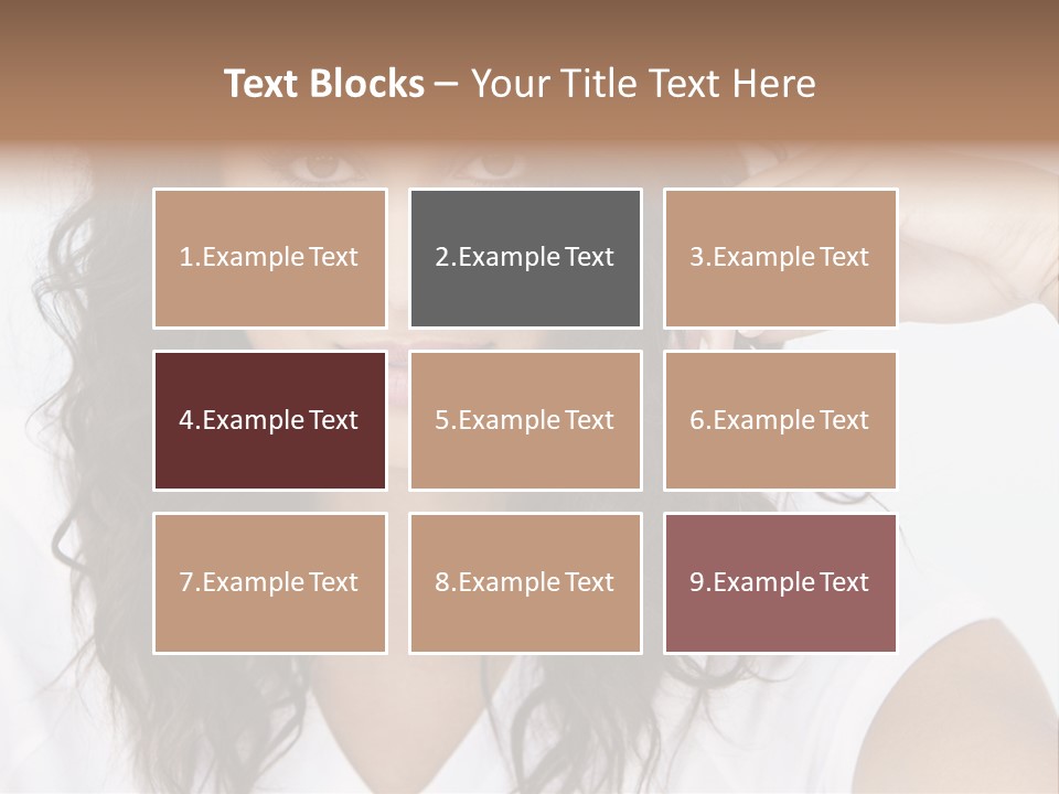 Hair Girl Inside PowerPoint Template