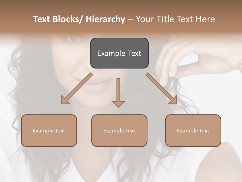 Hair Girl Inside PowerPoint Template