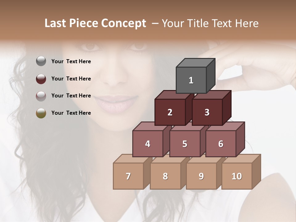 Hair Girl Inside PowerPoint Template