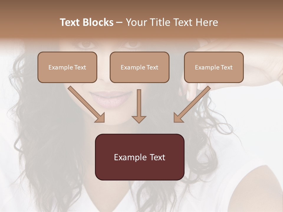 Hair Girl Inside PowerPoint Template