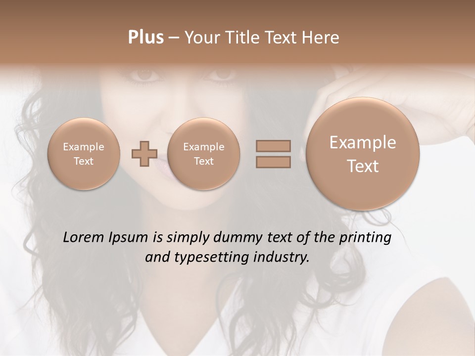 Hair Girl Inside PowerPoint Template