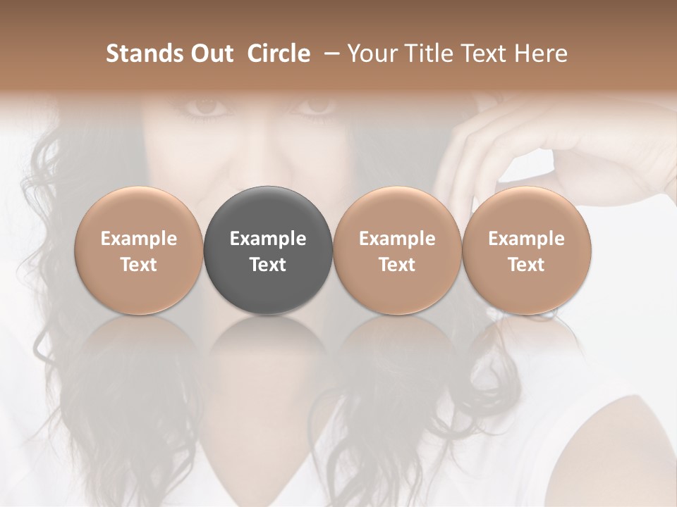 Hair Girl Inside PowerPoint Template