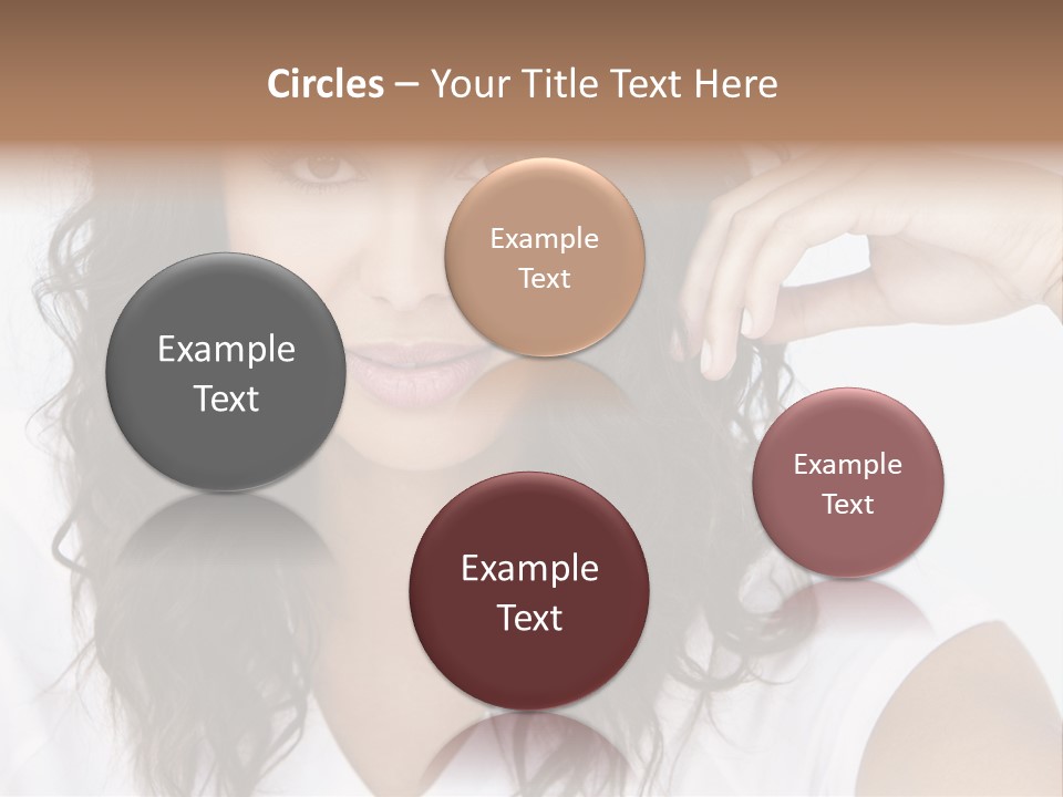 Hair Girl Inside PowerPoint Template