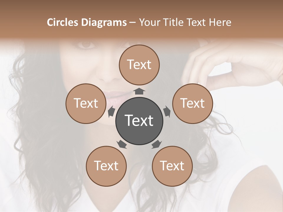 Hair Girl Inside PowerPoint Template