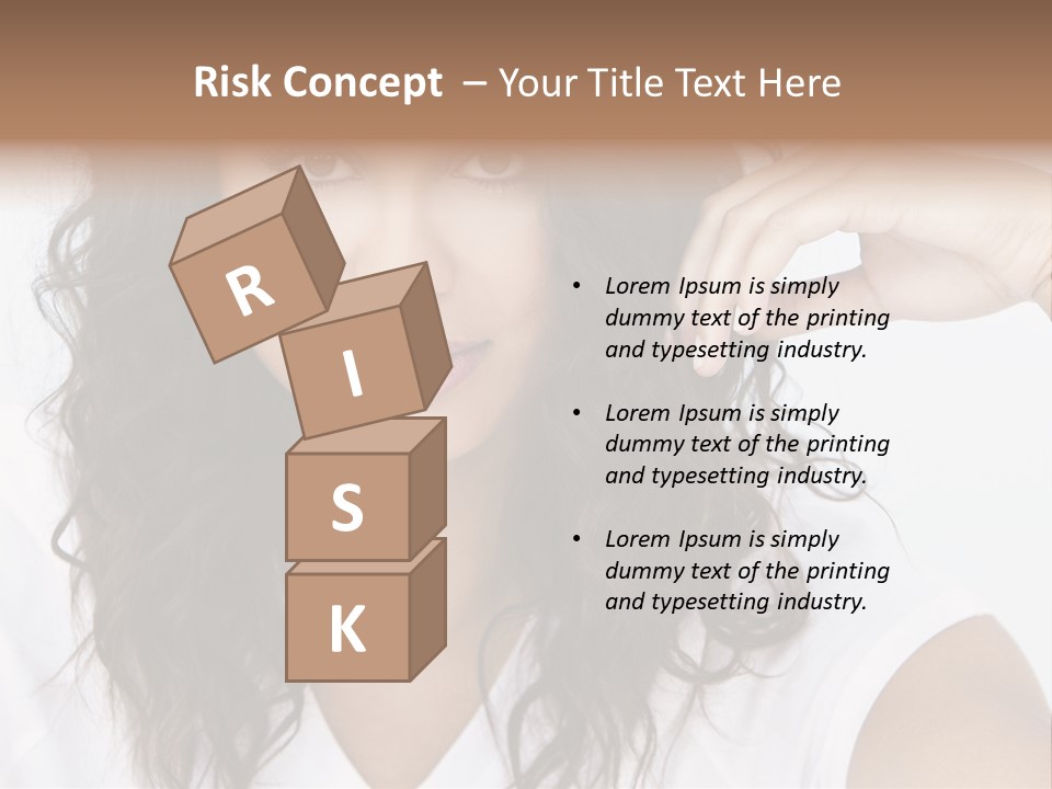 Hair Girl Inside PowerPoint Template