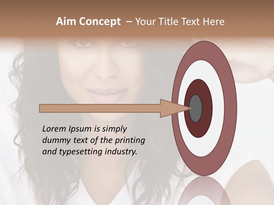 Hair Girl Inside PowerPoint Template