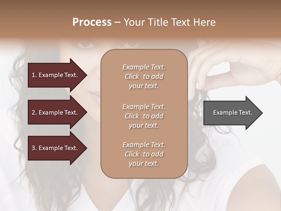 Hair Girl Inside PowerPoint Template