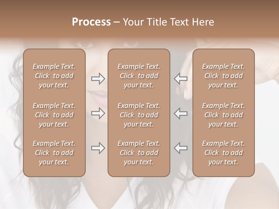 Hair Girl Inside PowerPoint Template