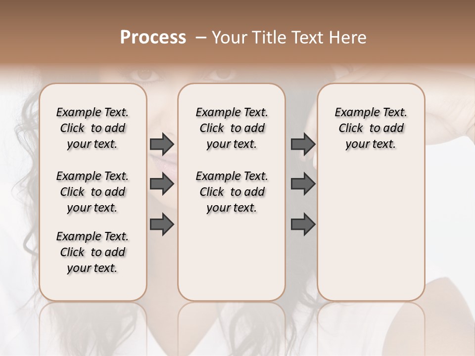 Hair Girl Inside PowerPoint Template