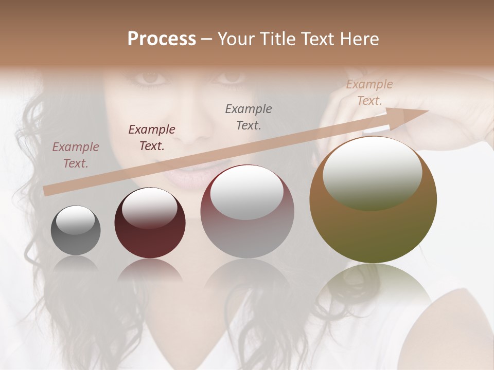 Hair Girl Inside PowerPoint Template