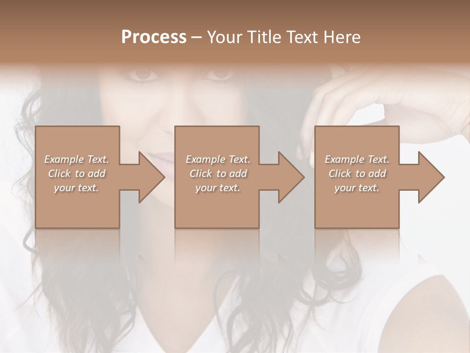 Hair Girl Inside PowerPoint Template
