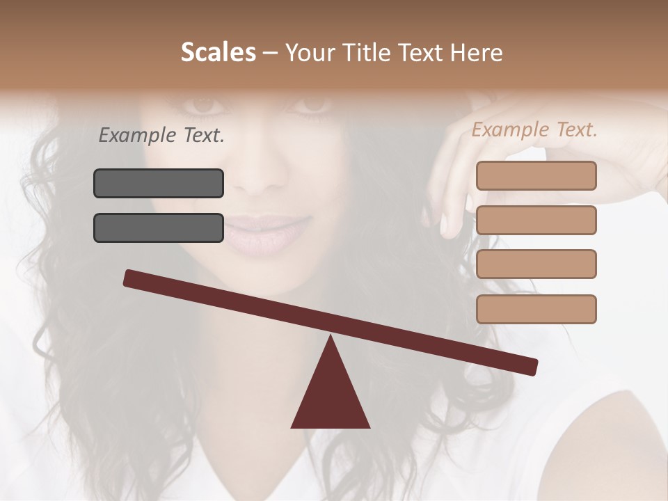 Hair Girl Inside PowerPoint Template