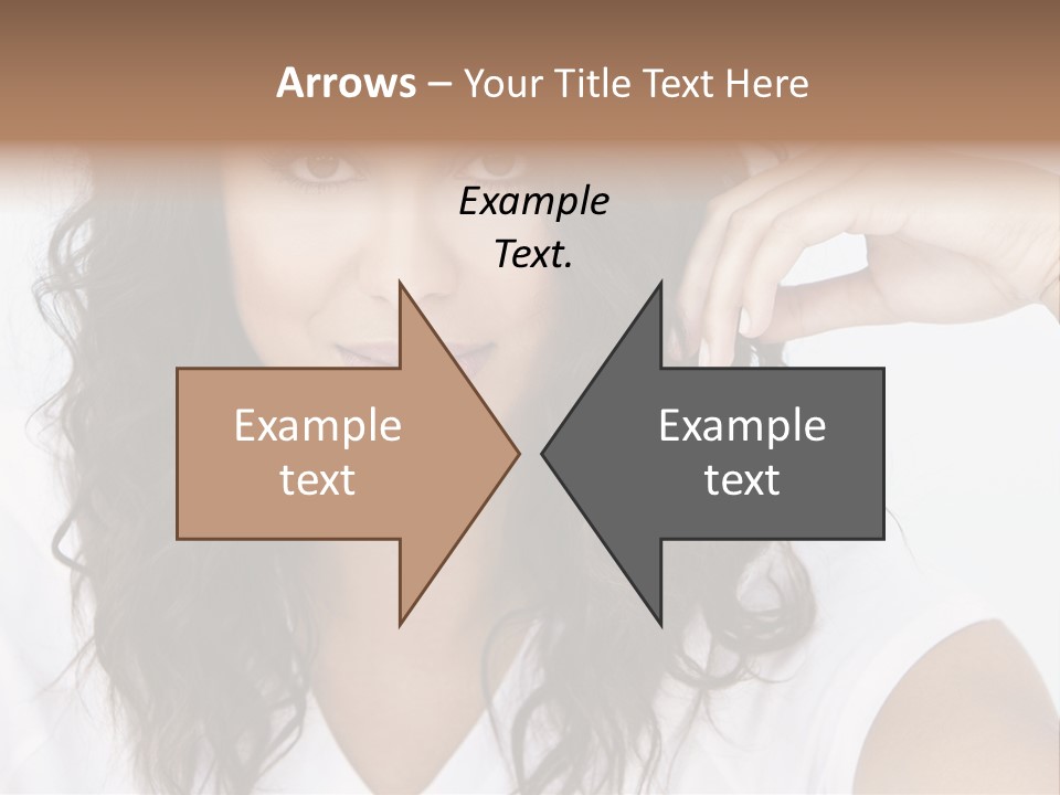 Hair Girl Inside PowerPoint Template