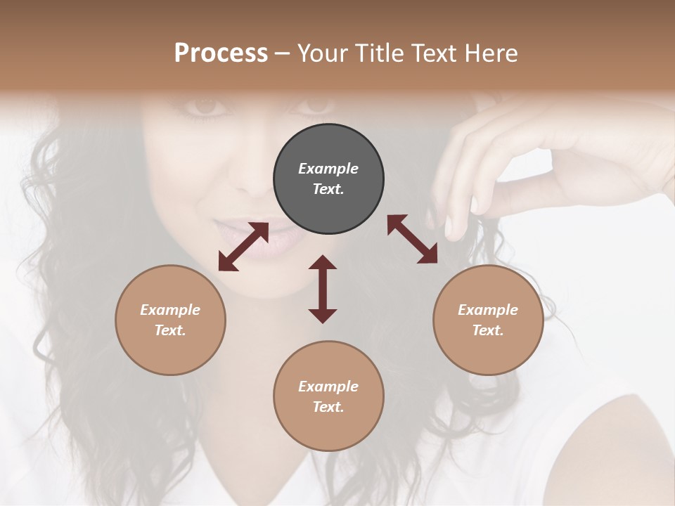 Hair Girl Inside PowerPoint Template