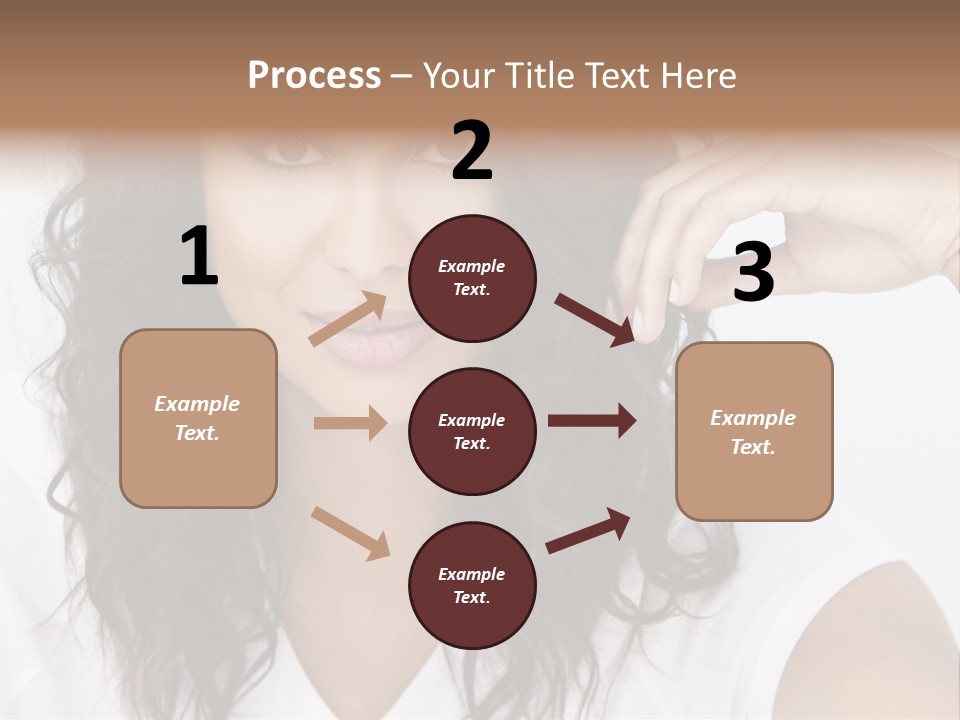 Hair Girl Inside PowerPoint Template