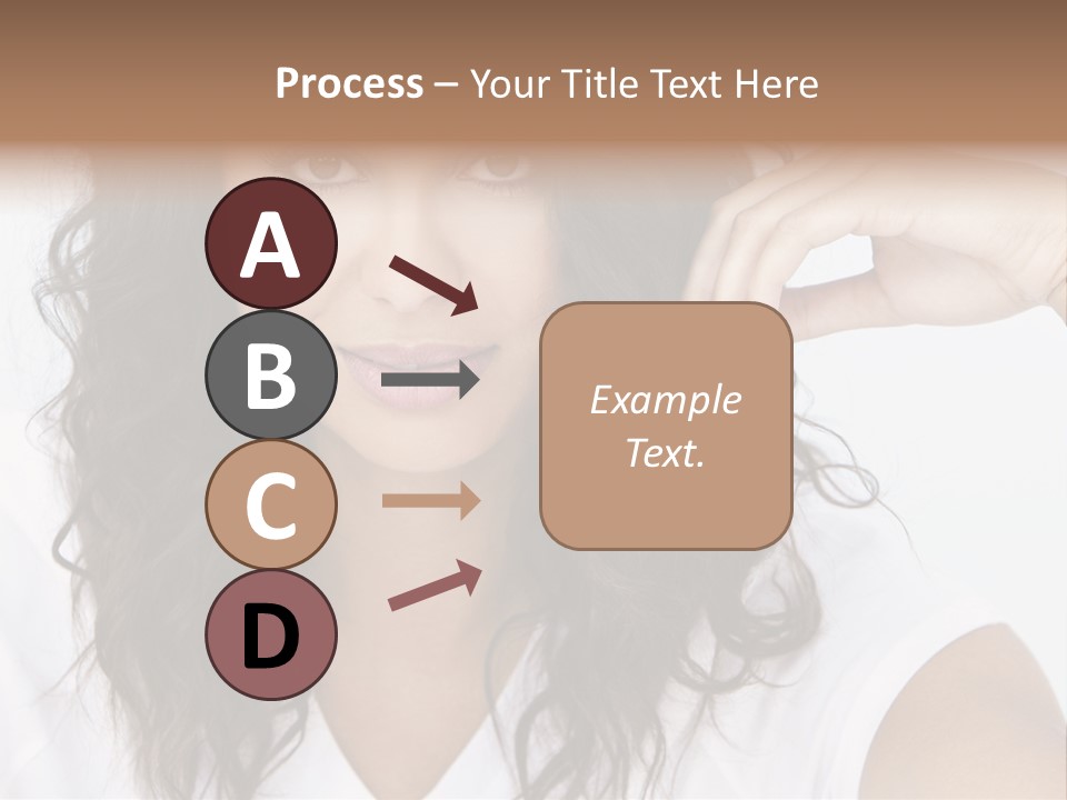 Hair Girl Inside PowerPoint Template