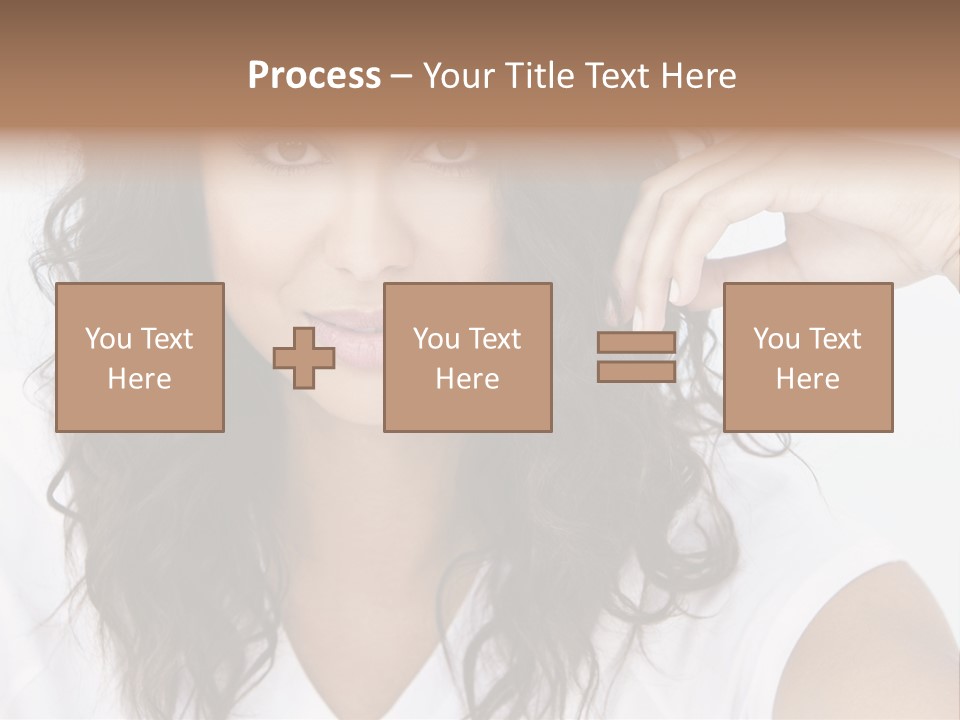 Hair Girl Inside PowerPoint Template