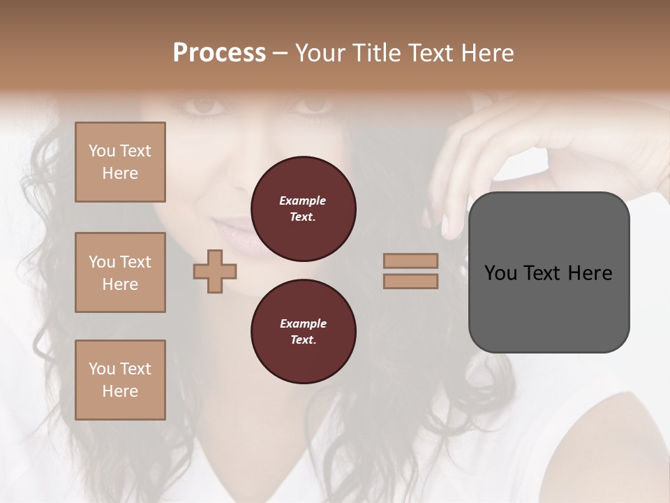 Hair Girl Inside PowerPoint Template