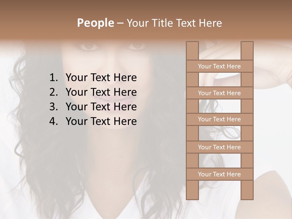 Hair Girl Inside PowerPoint Template