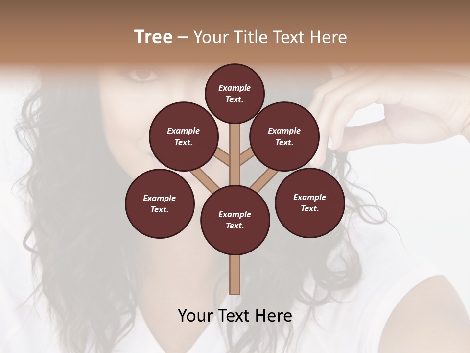 Hair Girl Inside PowerPoint Template