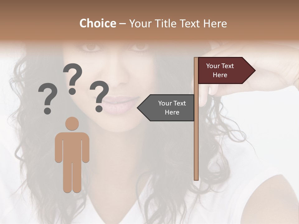 Hair Girl Inside PowerPoint Template