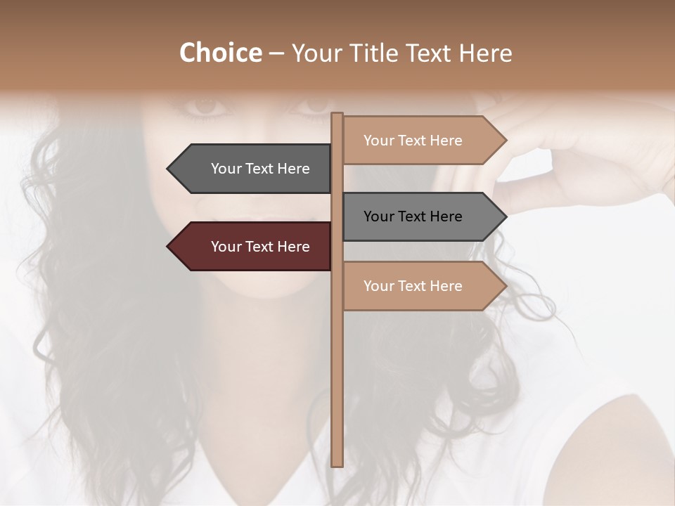 Hair Girl Inside PowerPoint Template