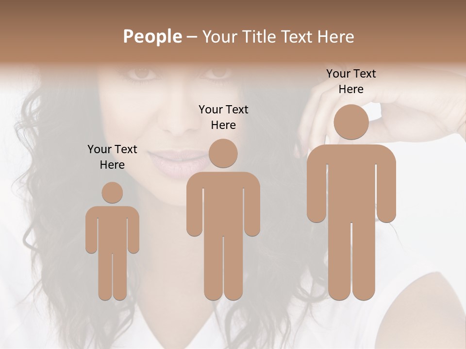 Hair Girl Inside PowerPoint Template