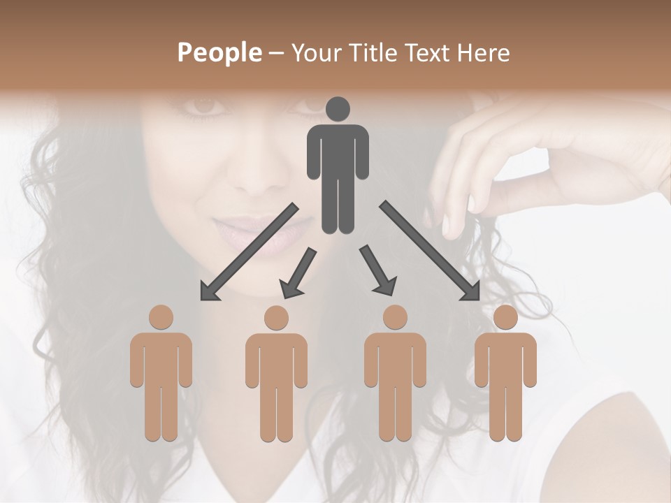 Hair Girl Inside PowerPoint Template