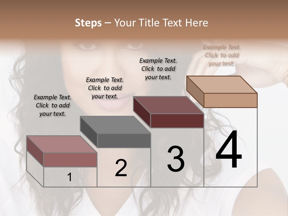 Hair Girl Inside PowerPoint Template