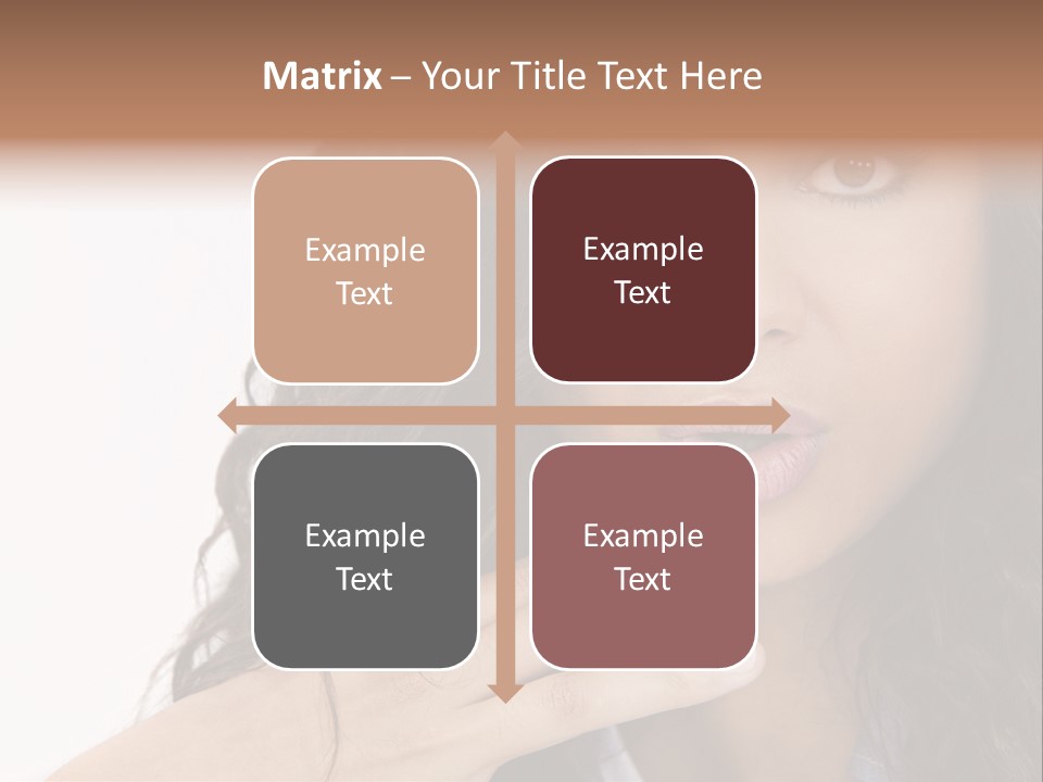 Girl Hispanic Curly PowerPoint Template