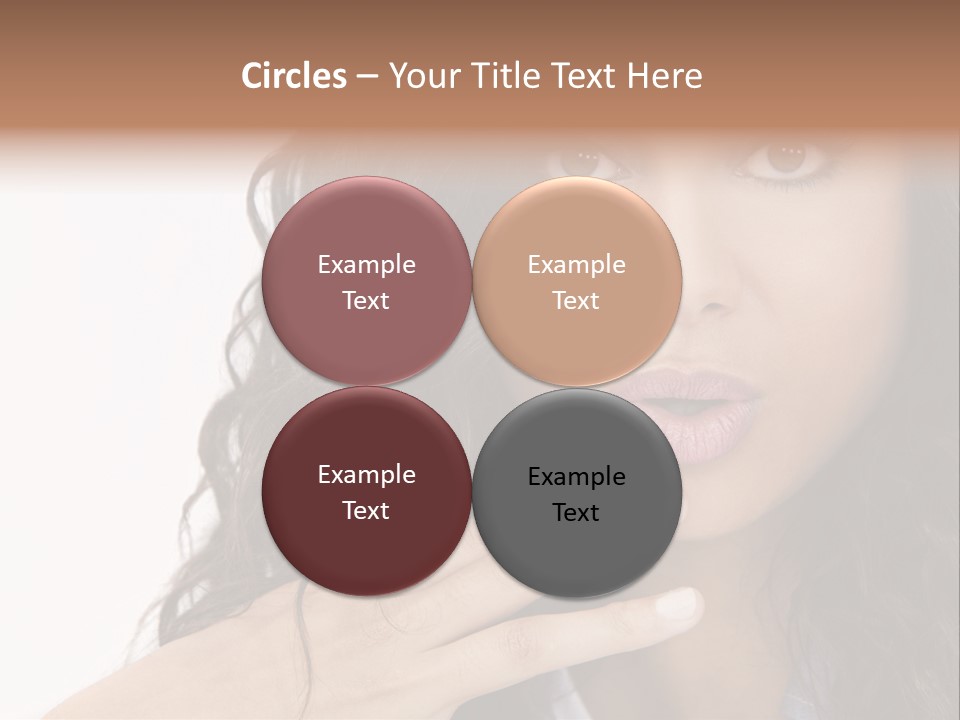 Girl Hispanic Curly PowerPoint Template