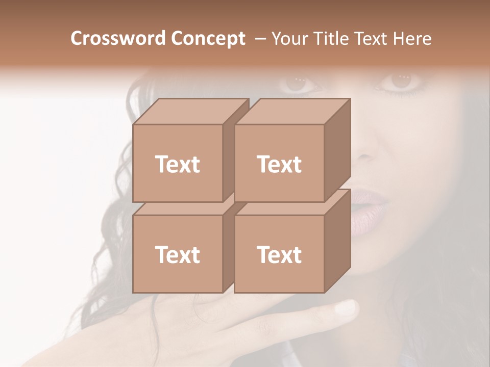 Girl Hispanic Curly PowerPoint Template