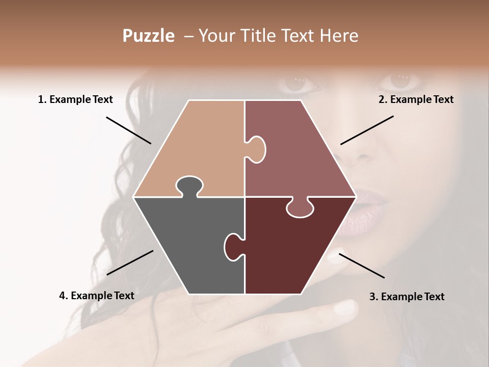 Girl Hispanic Curly PowerPoint Template