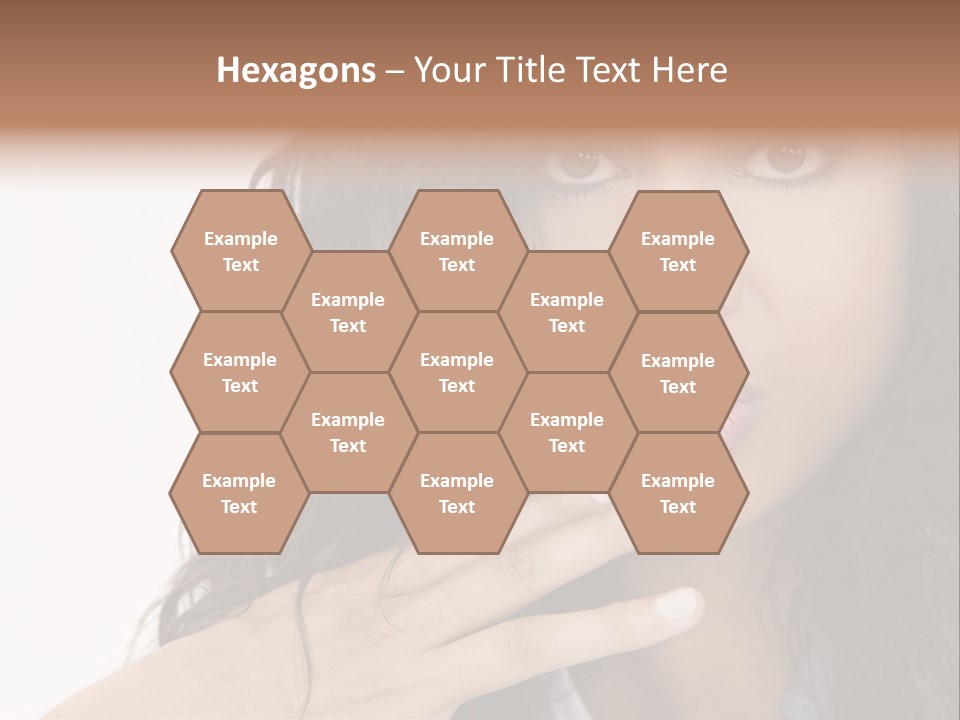 Girl Hispanic Curly PowerPoint Template