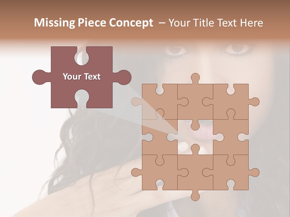 Girl Hispanic Curly PowerPoint Template