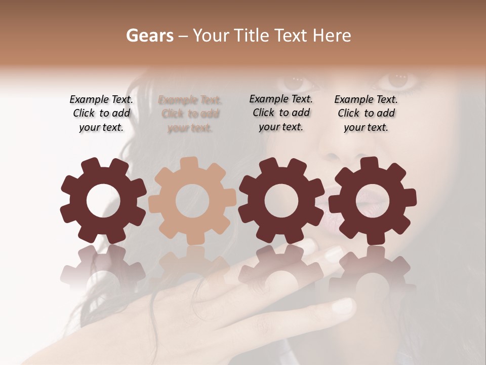 Girl Hispanic Curly PowerPoint Template