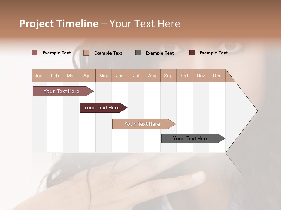 Girl Hispanic Curly PowerPoint Template