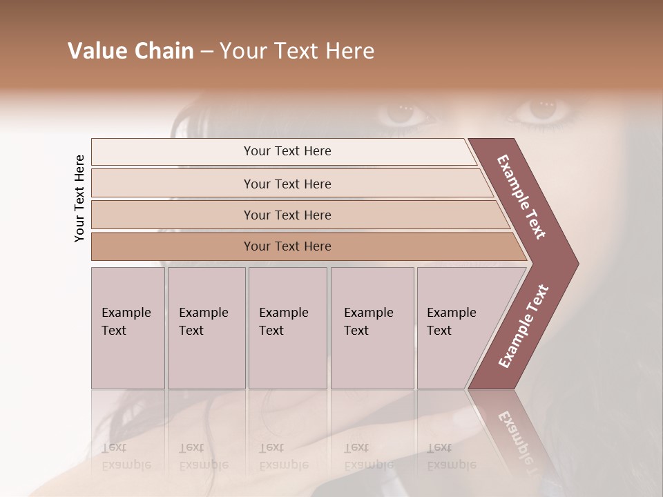 Girl Hispanic Curly PowerPoint Template