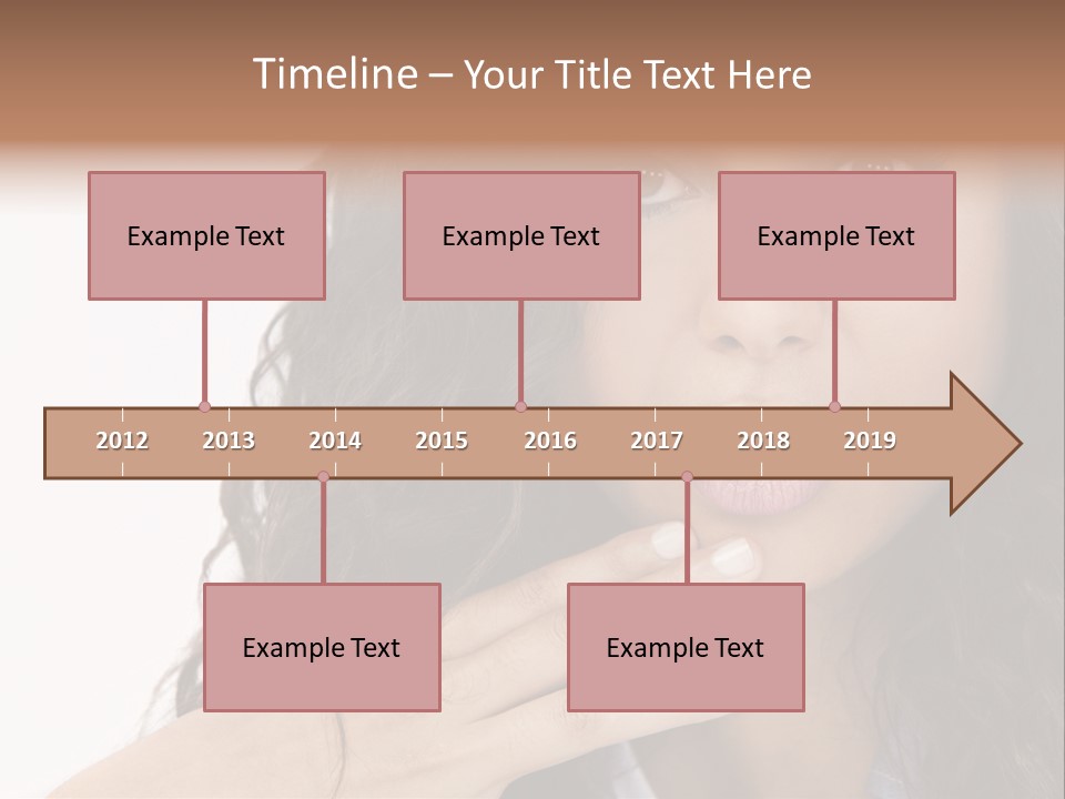 Girl Hispanic Curly PowerPoint Template