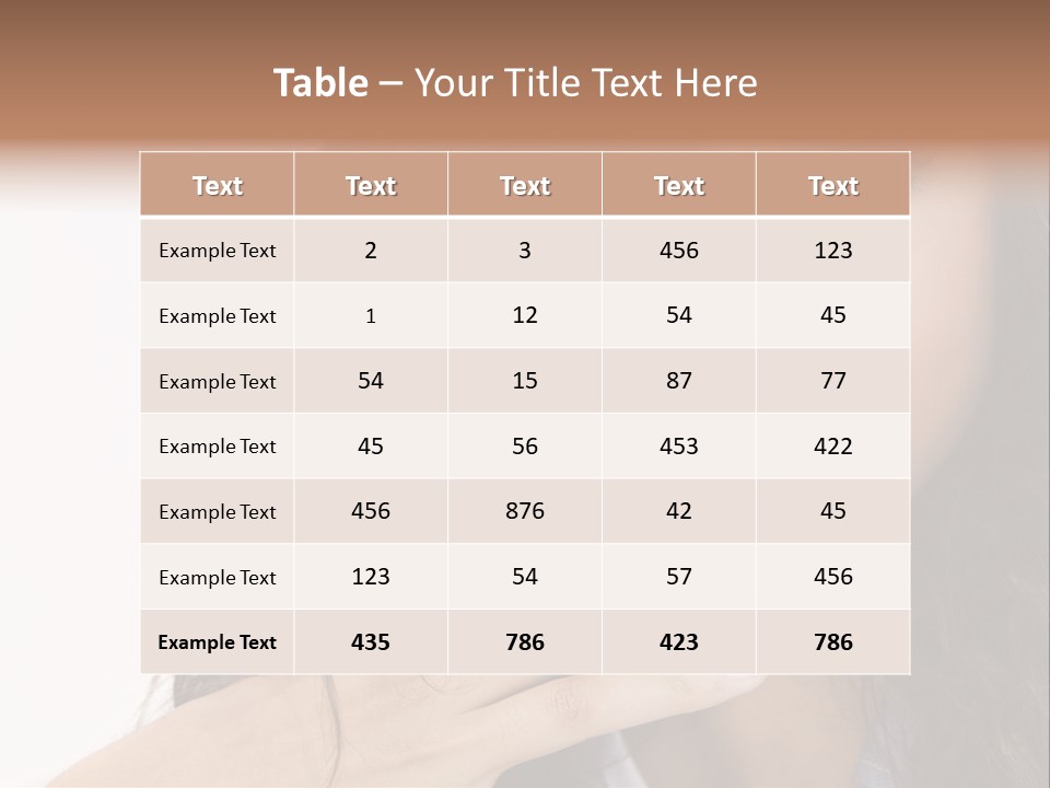 Girl Hispanic Curly PowerPoint Template