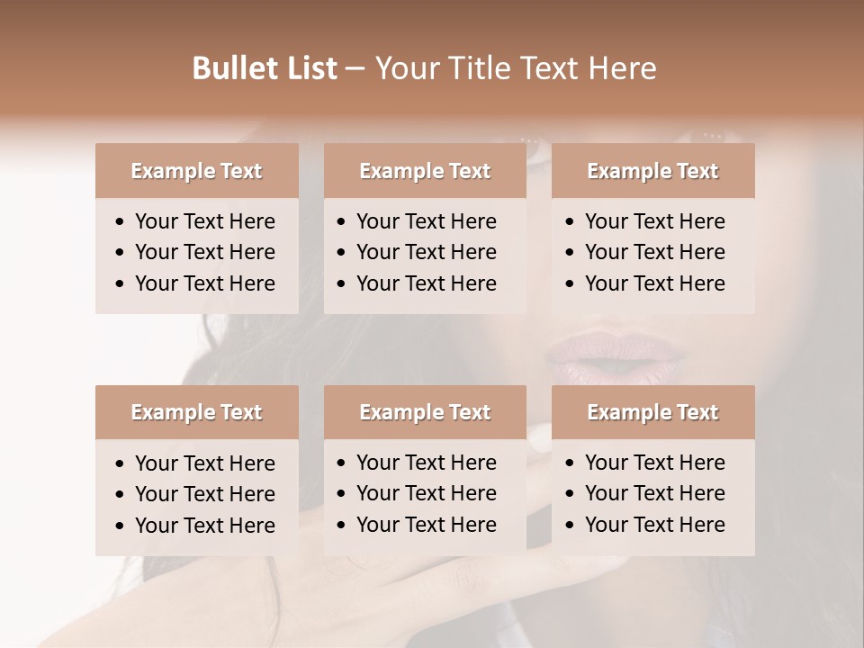 Girl Hispanic Curly PowerPoint Template