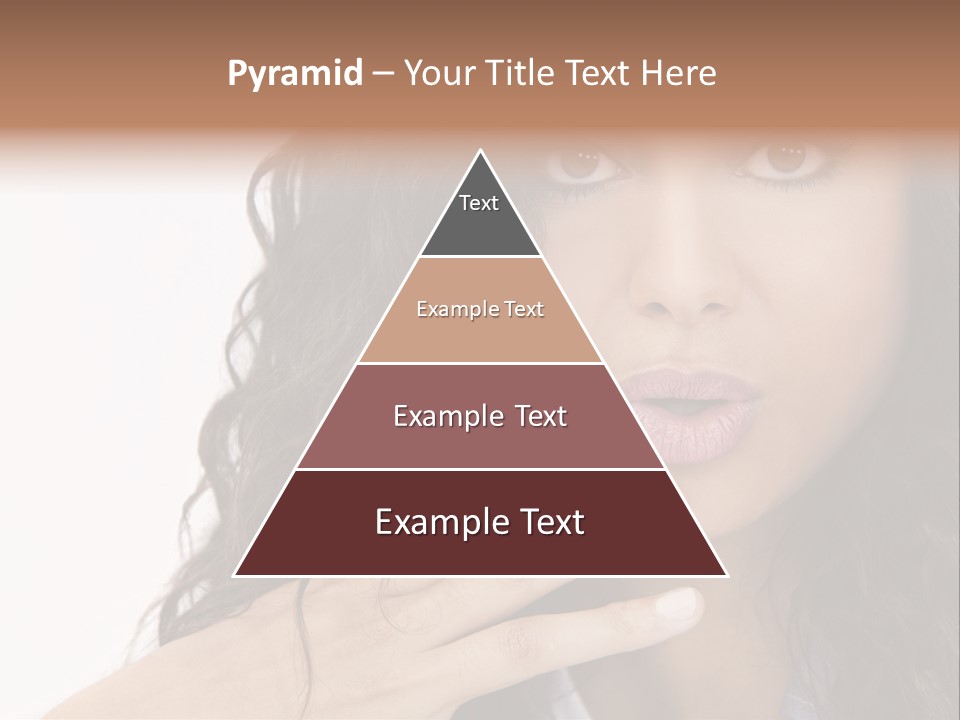 Girl Hispanic Curly PowerPoint Template