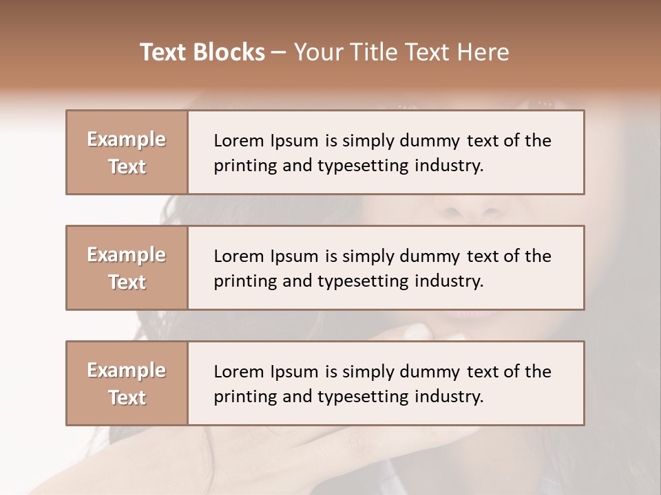 Girl Hispanic Curly PowerPoint Template