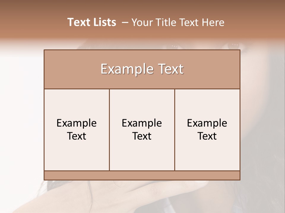 Girl Hispanic Curly PowerPoint Template