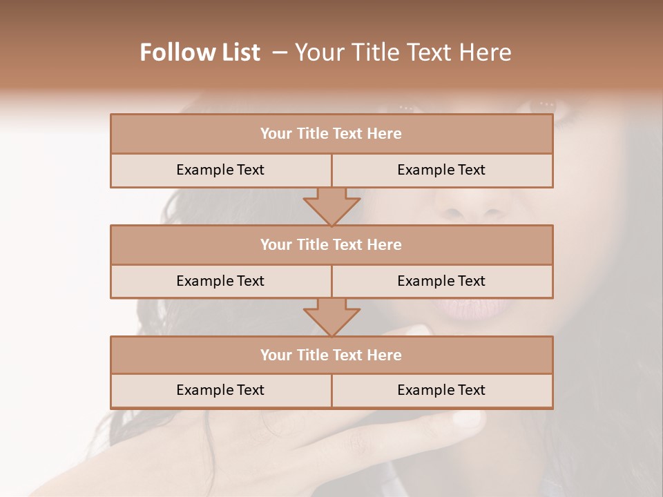 Girl Hispanic Curly PowerPoint Template