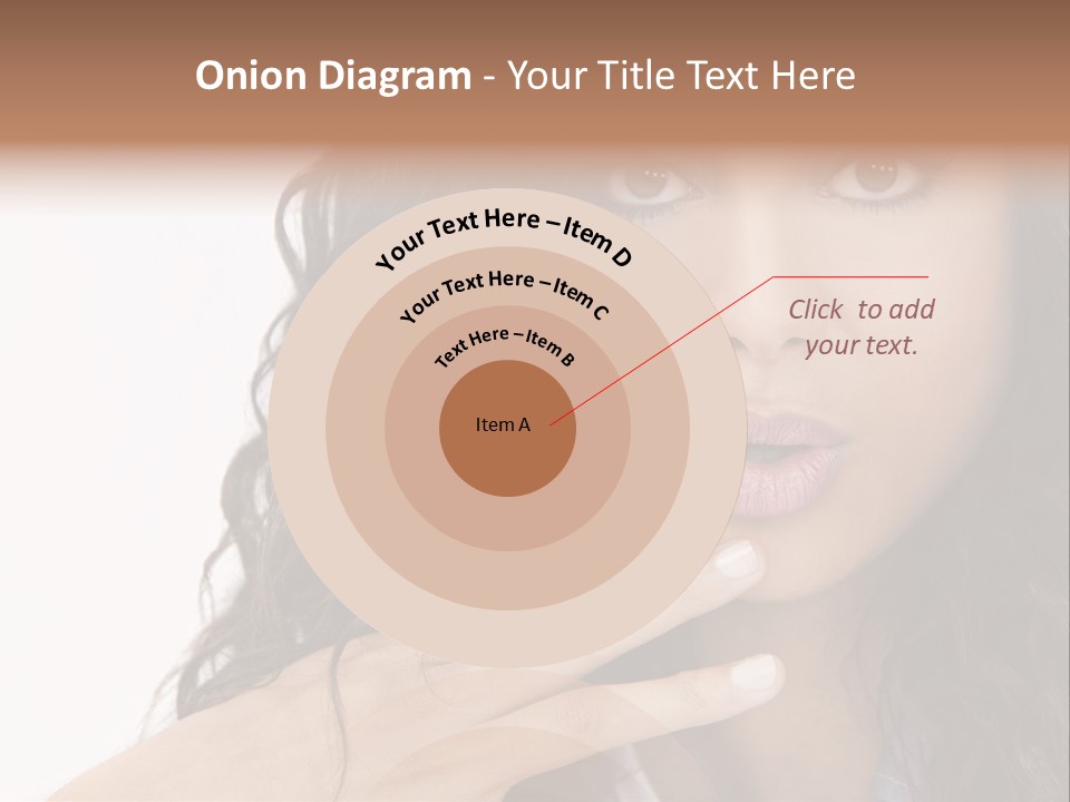 Girl Hispanic Curly PowerPoint Template