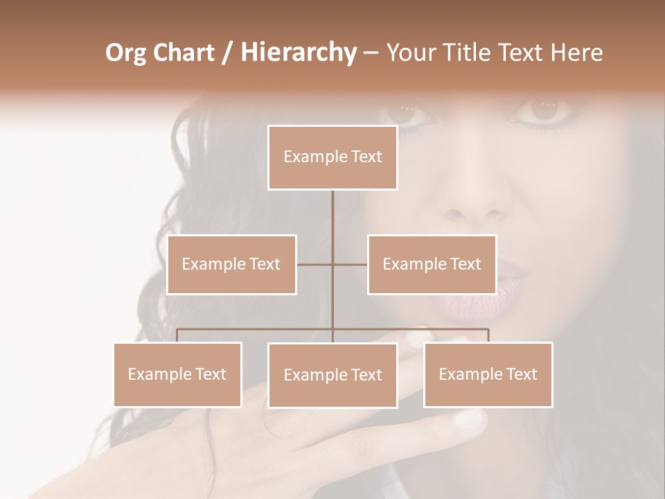 Girl Hispanic Curly PowerPoint Template